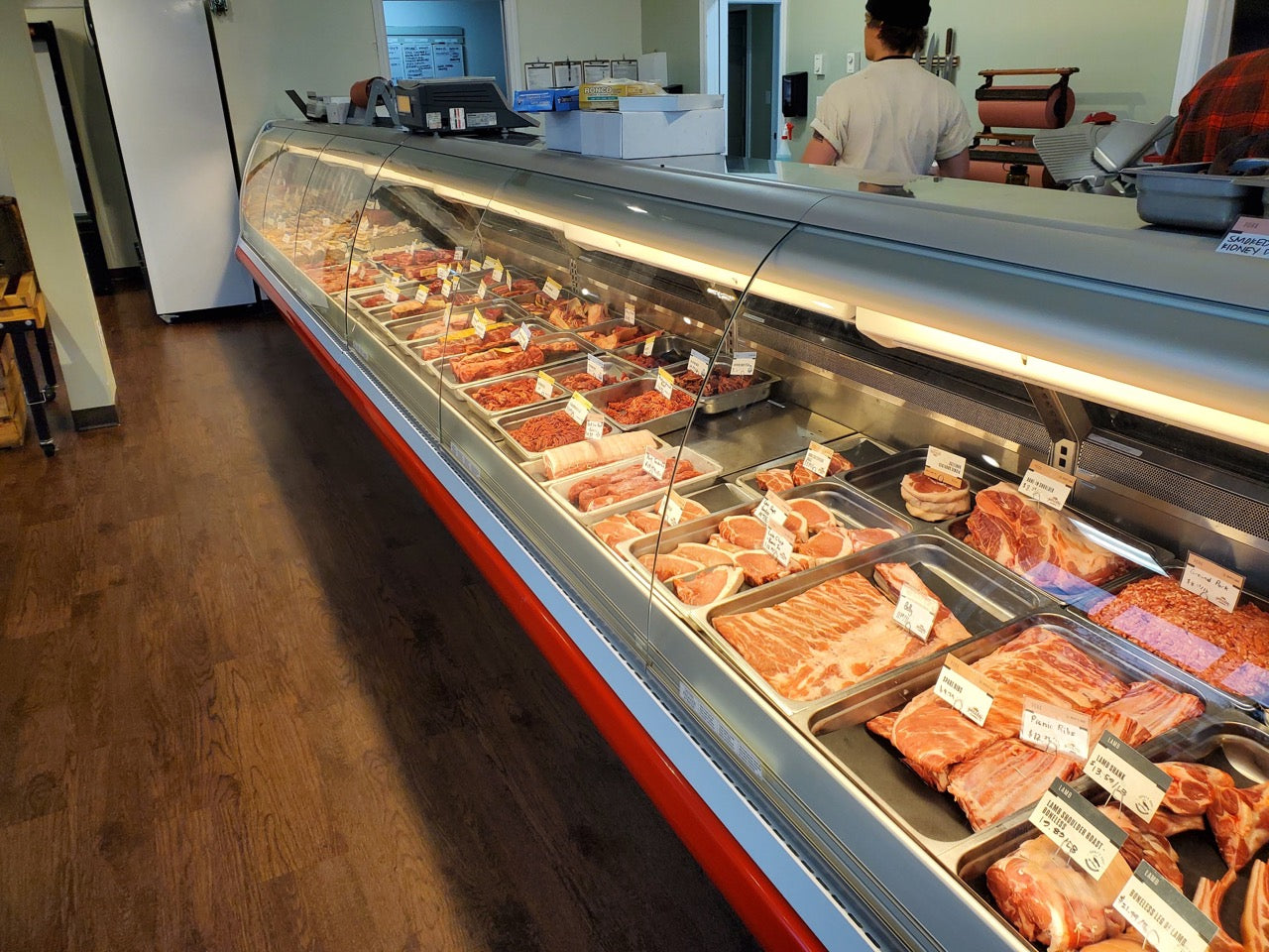Meat counter at Osprey's Roost